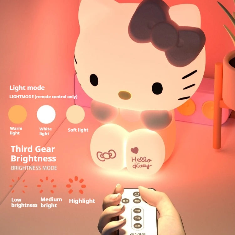 Kawaii Sanrio Hello Kitty Night Light – Cute Anime Bedside Lamp, Bedroom Decor for Girls